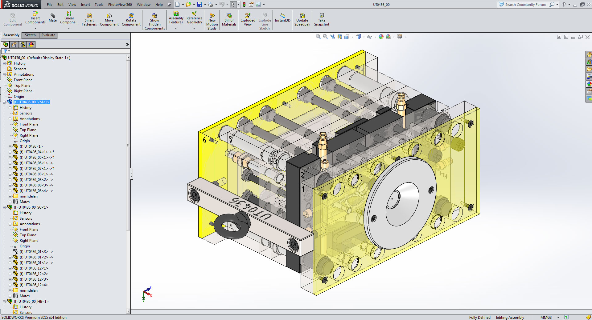 CAD ontwerp van een matrijs